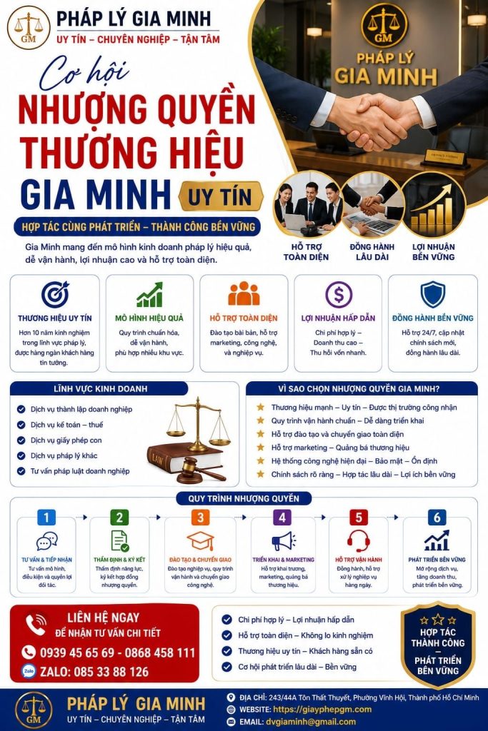 Cơ hội nhượng quyền thương hiệu Gia Minh uy tín