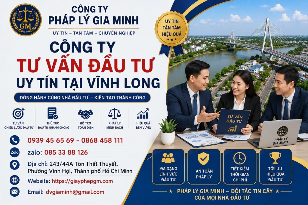 Công ty tư vấn đầu tư uy tín tại Vĩnh Long