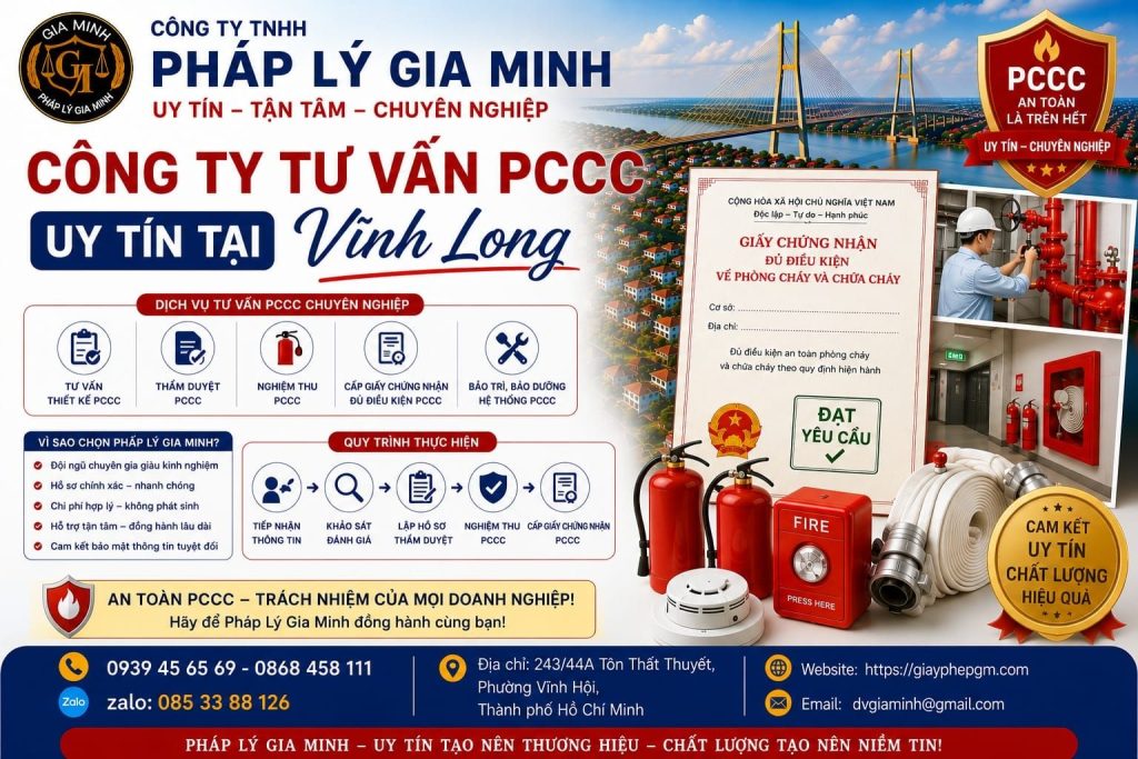 Công ty tư vấn PCCC uy tín tại Vĩnh Long