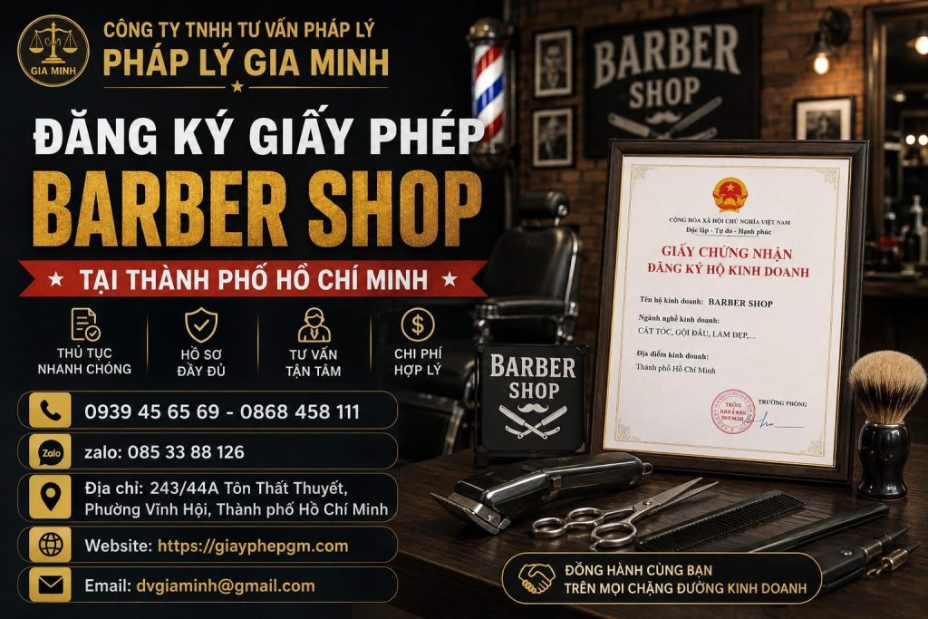 Đăng ký giấy phép barber shop tại TPHCM