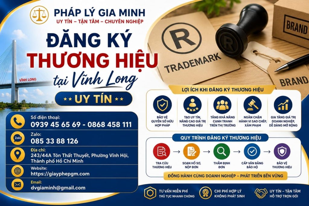 Đăng ký thương hiệu tại Vĩnh Long uy tín