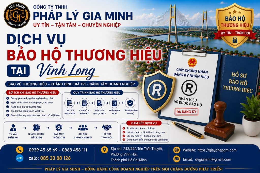 Dịch vụ bảo hộ thương hiệu tại Vĩnh Long