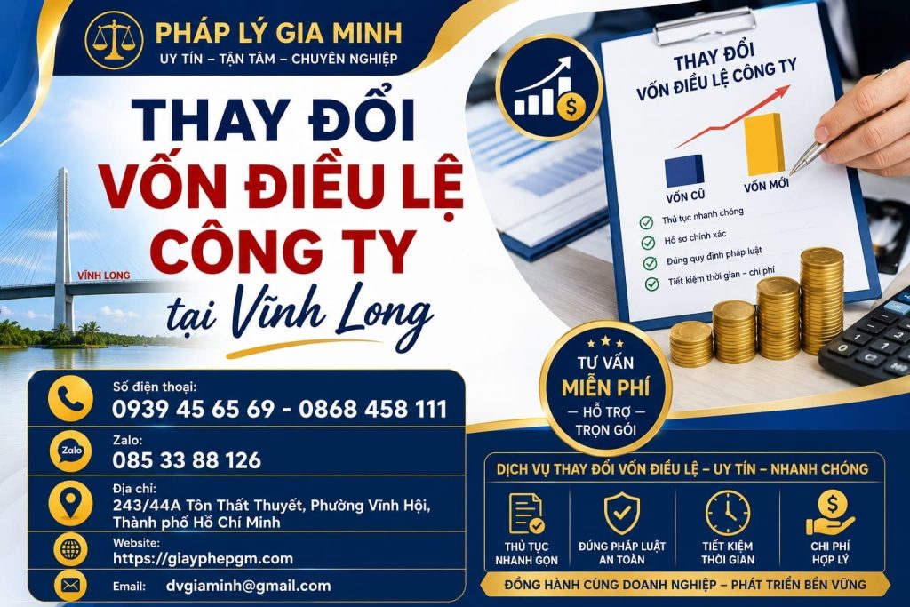 Dịch vụ cập nhật giấy phép kinh doanh Vĩnh Long