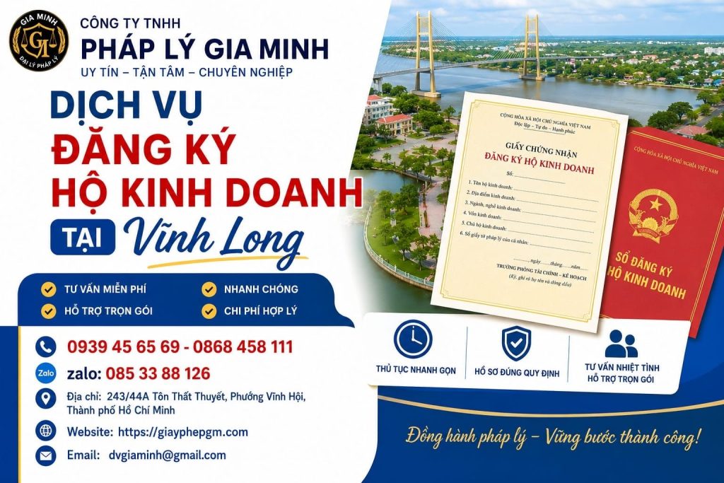 Dịch vụ đăng ký hộ kinh doanh tại Vĩnh Long