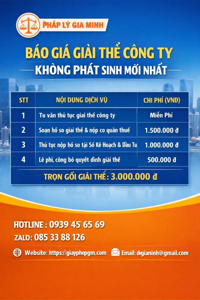 Dịch vụ giải thể công ty sản xuất thực phẩm tại Thành phố Hồ Chí Minh
