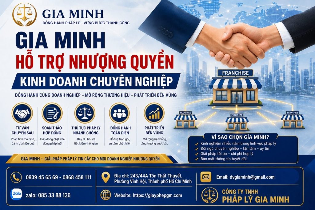 Gia Minh hỗ trợ nhượng quyền kinh doanh chuyên nghiệp
