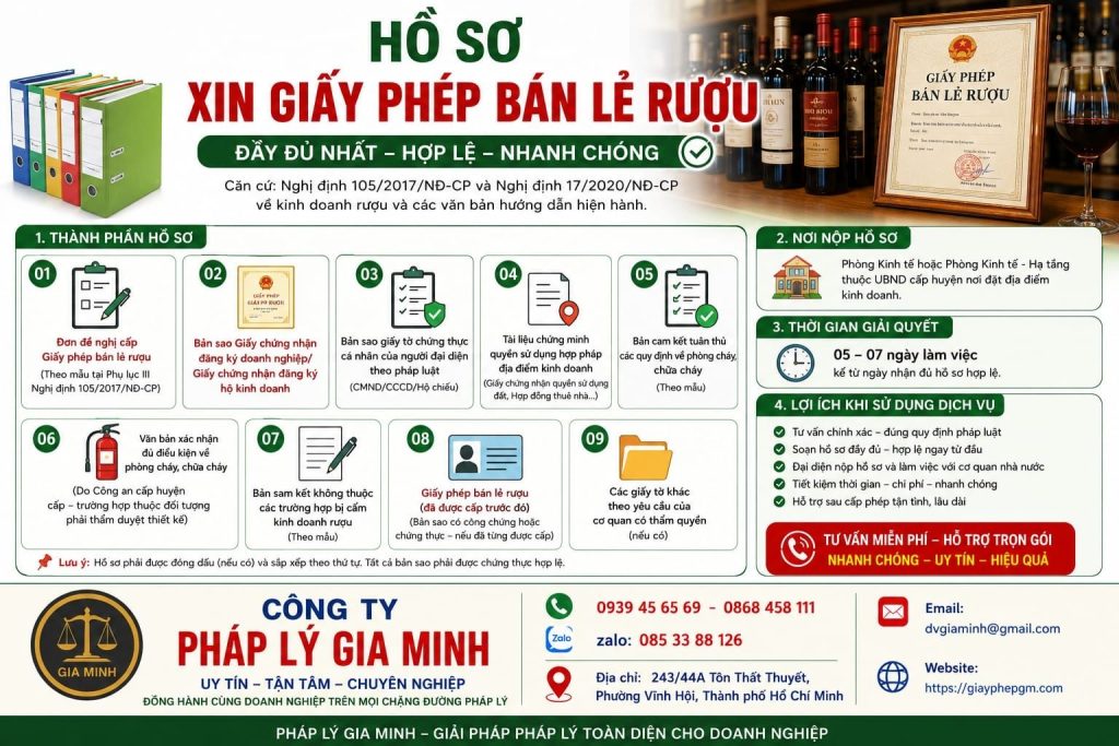 Hồ sơ nguồn gốc hàng hóa khi bán rượu