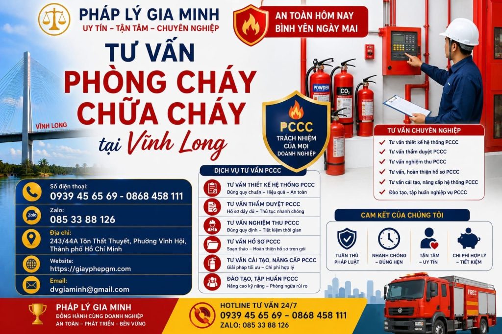 Tư vấn phòng cháy chữa cháy tại Vĩnh Long