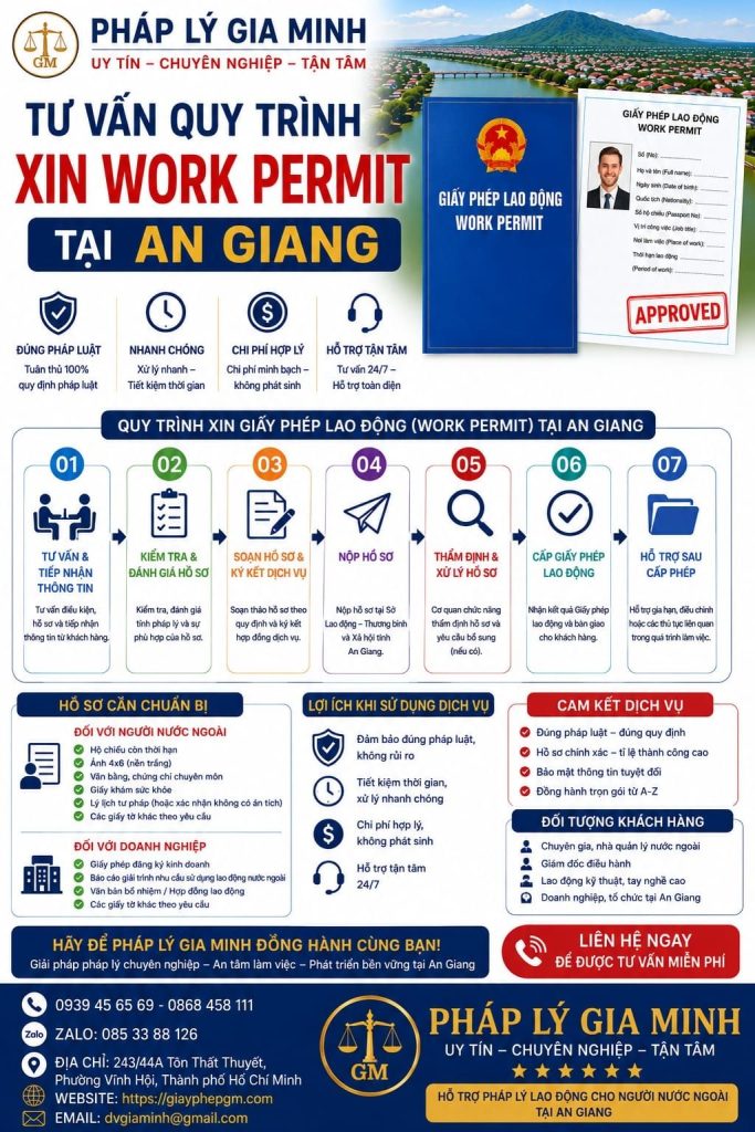 Tư vấn quy trình xin work permit tại An Giang