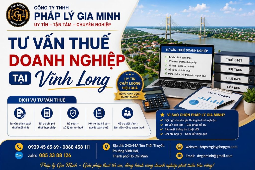Dịch vụ kế toán thuế tại Vĩnh Long uy tín – Giải pháp tối ưu chi phí và pháp lý cho doanh nghiệp 4 Tư vấn thuế doanh nghiệp tại Vĩnh Long