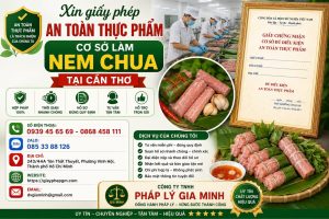Xin giấy phép an toàn thực phẩm cơ sở làm nem chua tại Cần Thơ