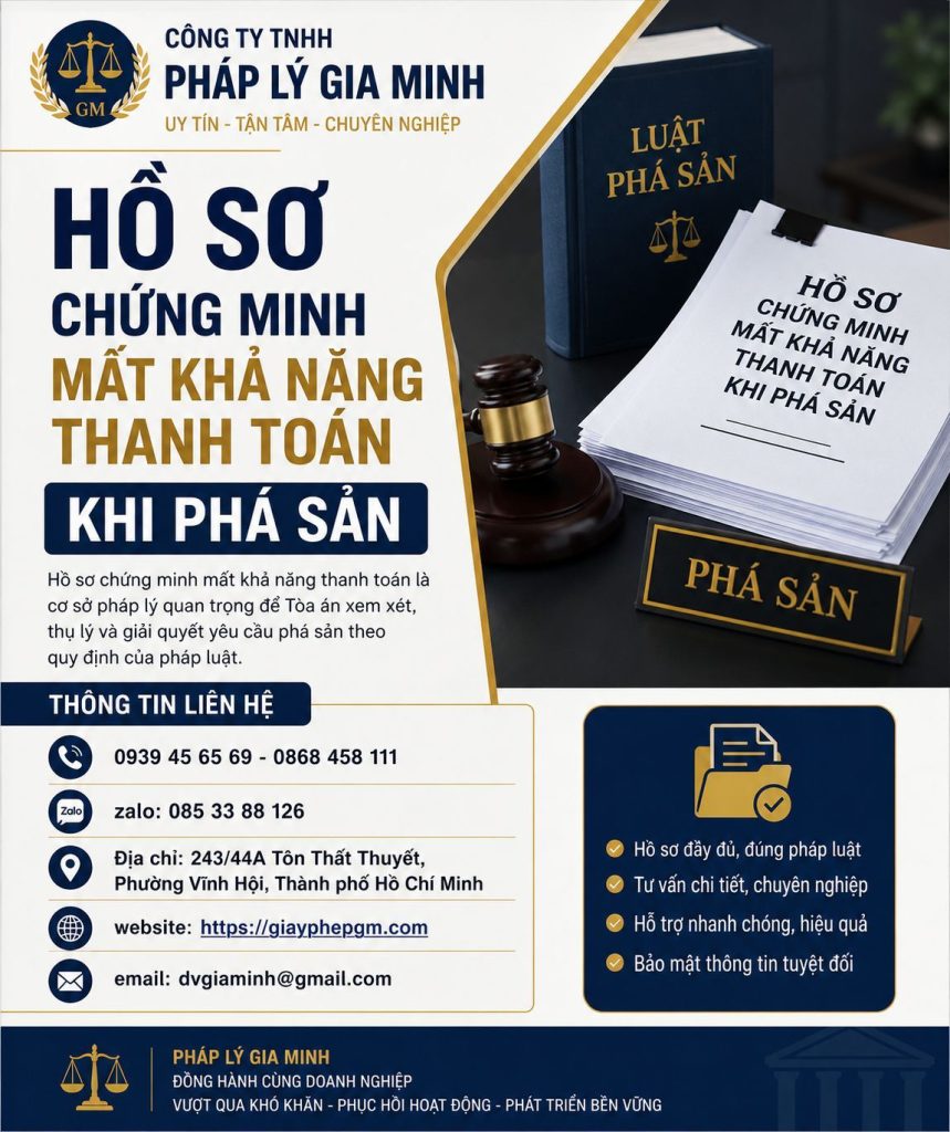 Hồ Sơ Chứng Minh Mất Khả Năng Thanh Toán Khi Phá Sản