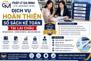 Dịch vụ hoàn thiện sổ sách kế toán tại Lai Châu