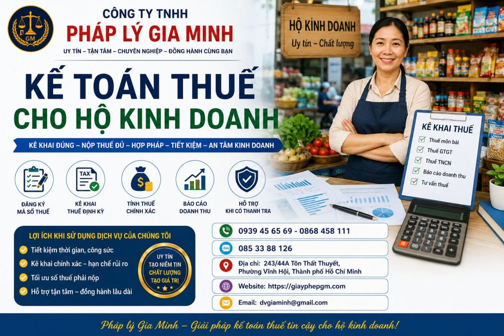 Kế toán thuế cho hộ kinh doanh
