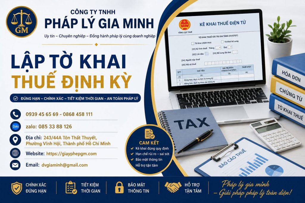 Lập tờ khai thuế định kỳ