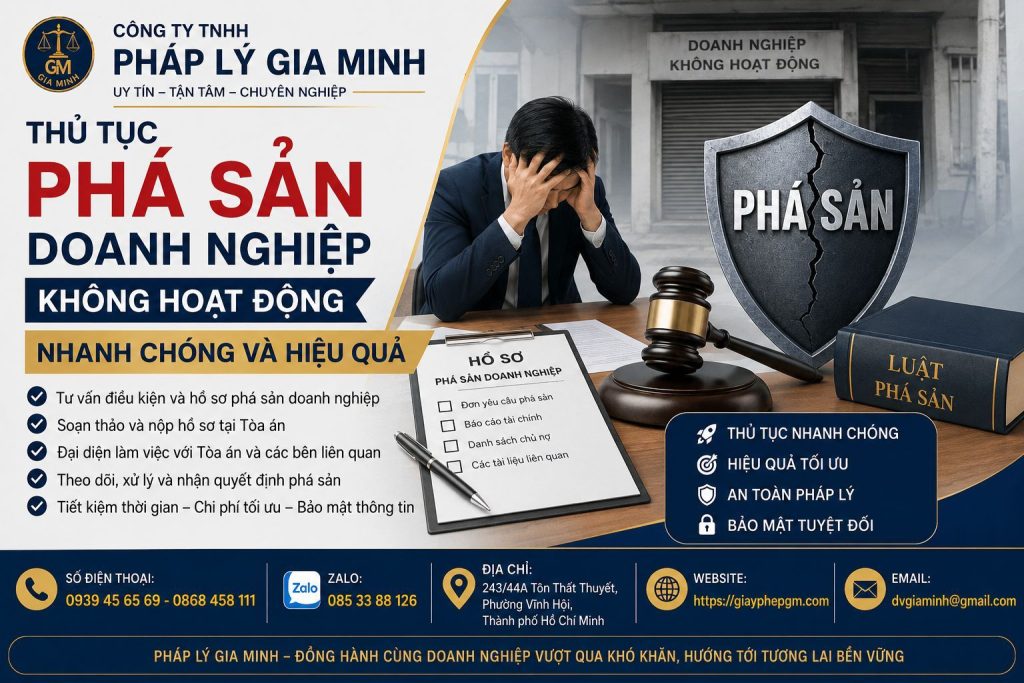 Thủ tục phá sản doanh nghiệp không hoạt động nhanh chóng và hiệu quả