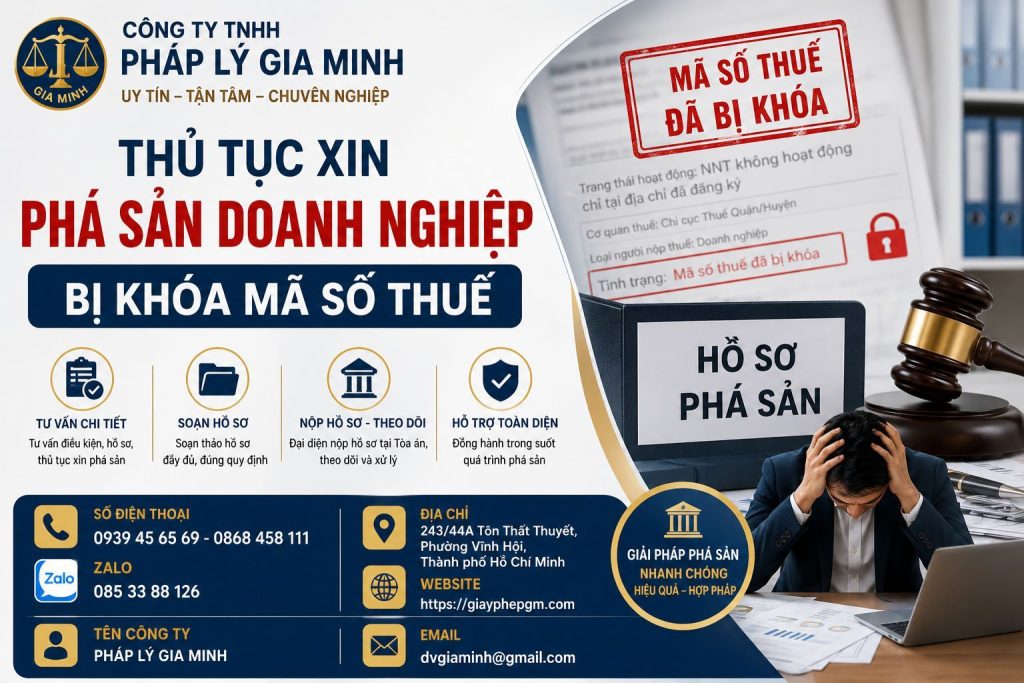 Thủ Tục Xin Phá Sản Doanh Nghiệp Bị Khóa Mã Số Thuế 2026 1 Thủ Tục Xin Phá Sản Doanh Nghiệp Bị Khóa Mã Số Thuế