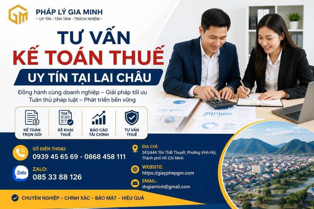 Tư vấn kế toán thuế uy tín tại Lai Châu