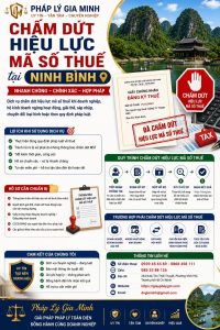 Chấm dứt hiệu lực mã số thuế tại Ninh Bình