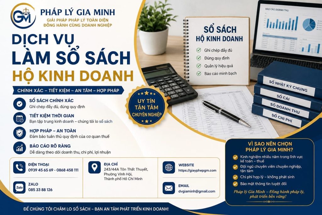 Dịch vụ làm sổ sách hộ kinh doanh