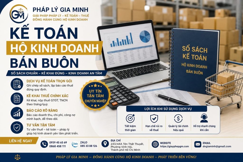 Kế toán hộ kinh doanh bán buôn