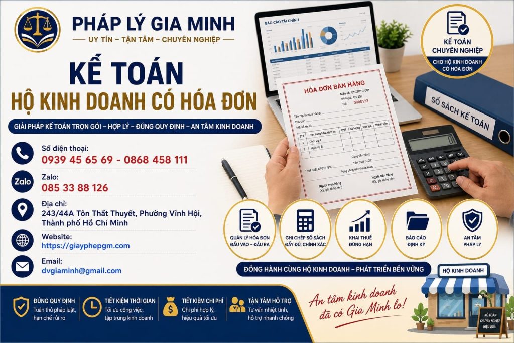 Kế toán hộ kinh doanh có hóa đơn