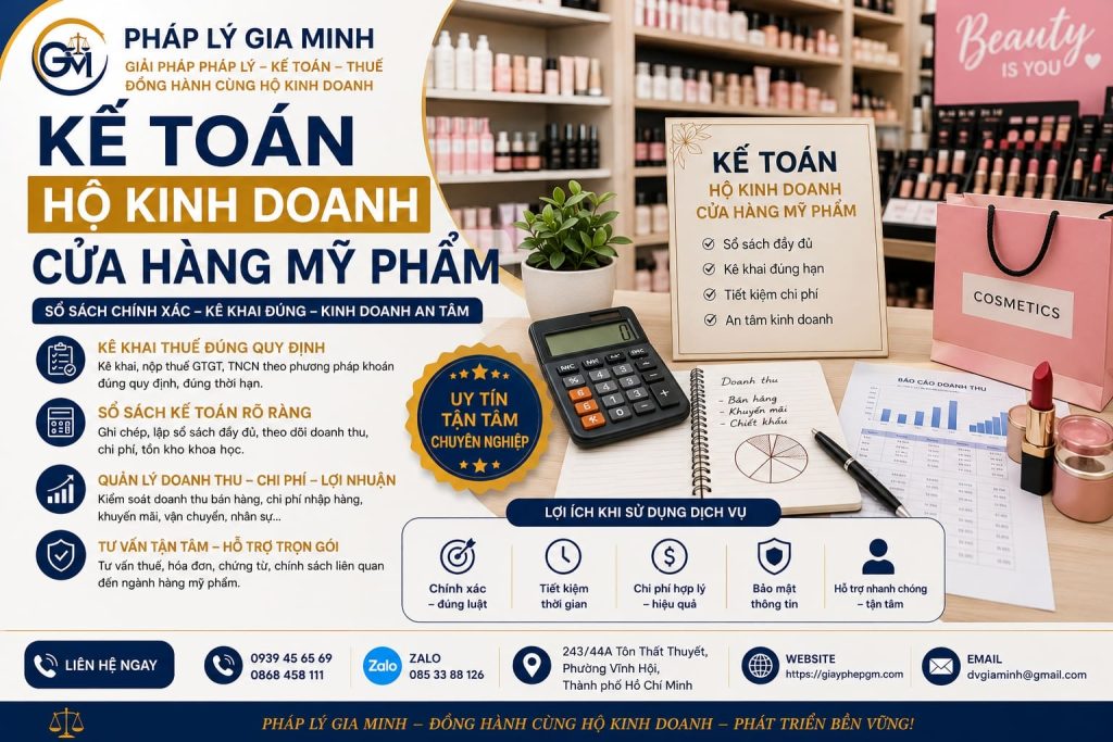 Kế Toán Hộ Kinh Doanh Cửa Hàng Mỹ Phẩm 1 Kế toán hộ kinh doanh cửa hàng mỹ phẩm