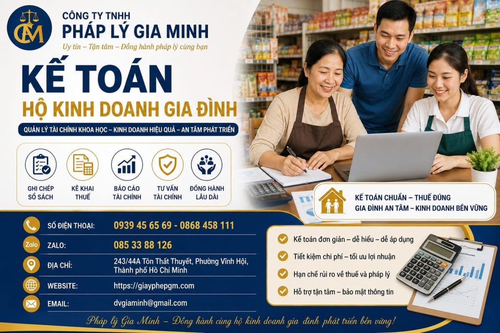 Kế toán hộ kinh doanh gia đình