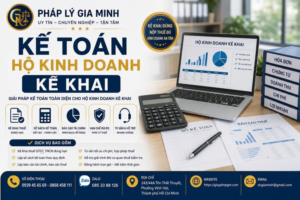 Kế Toán Hộ Kinh Doanh Kê Khai 1 Kế toán hộ kinh doanh kê khai