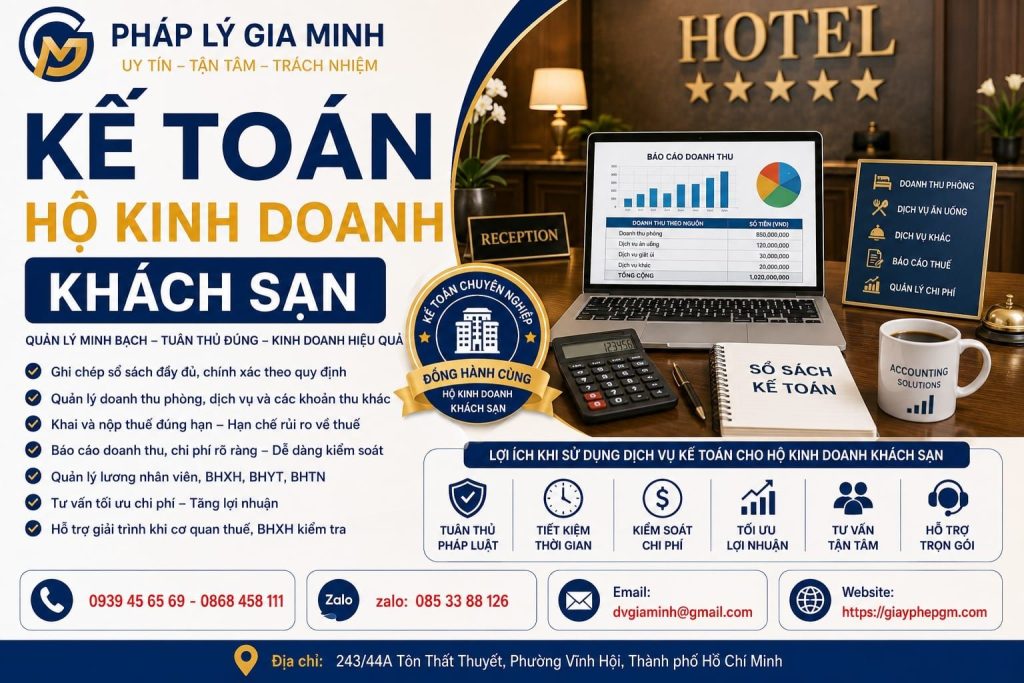 Kế toán hộ kinh doanh khách sạn