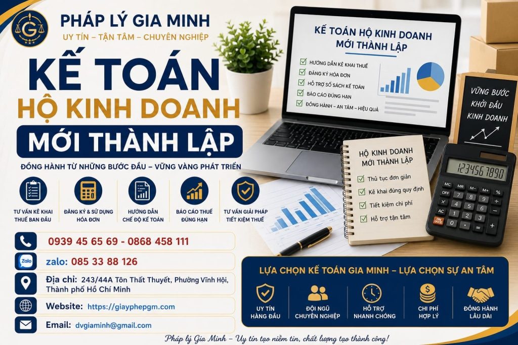 Kế toán hộ kinh doanh mới thành lập