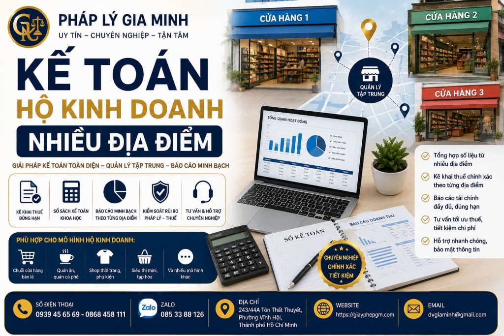 Kế Toán Hộ Kinh Doanh Nhiều Địa Điểm 1 Kế toán hộ kinh doanh nhiều địa điểm
