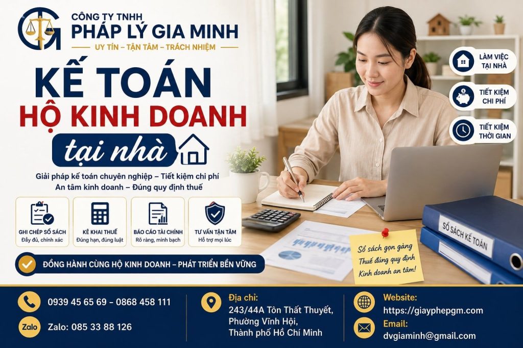 Kế toán hộ kinh doanh tại nhà