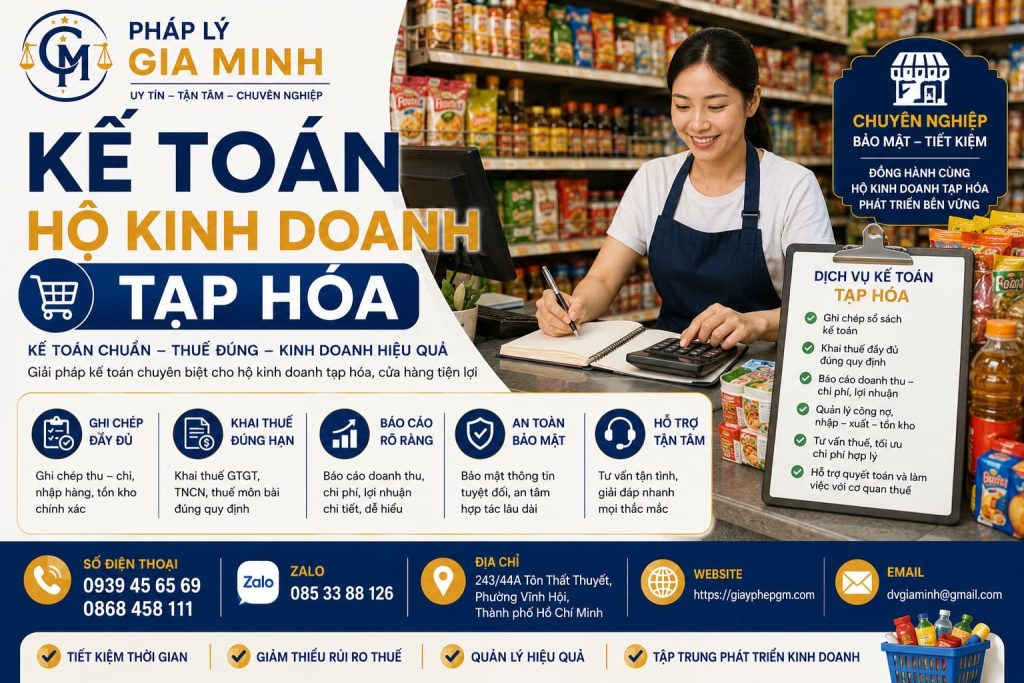 Kế toán hộ kinh doanh tạp hóa