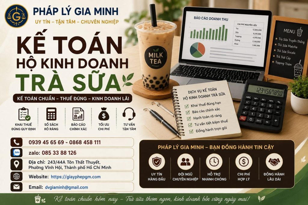 Kế toán hộ kinh doanh trà sữa