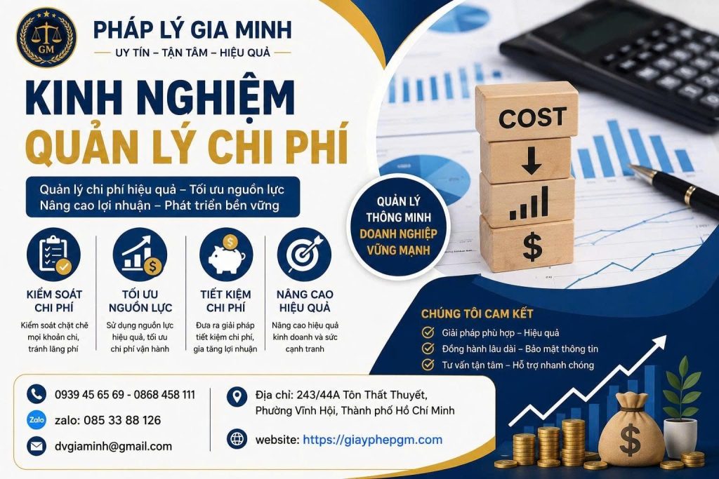 Kinh Nghiệm Quản Lý Chi Phí Cho Hộ Kinh Doanh Hiệu Quả 1 Kinh nghiệm quản lý chi phí