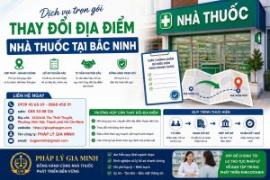 Thay Đổi Địa Điểm Nhà Thuốc Tại Bắc Ninh