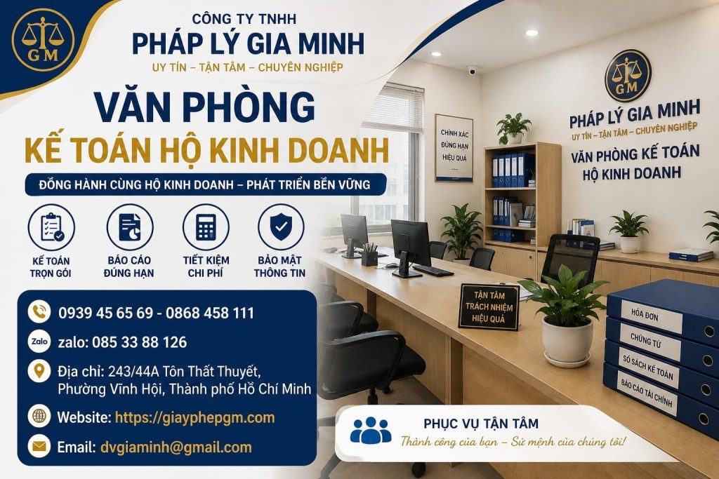 Văn Phòng Kế Toán Hộ Kinh Doanh Chuyên Nghiệp, Uy Tín, Trọn Gói 1 Văn phòng kế toán hộ kinh doanh