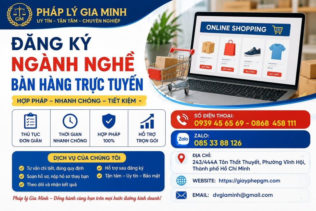 Đăng ký ngành nghề bán hàng trực tuyến – Chọn đúng phạm vi cho mô hình kinh doanh online 1 Đăng ký ngành nghề bán hàng trực tuyến