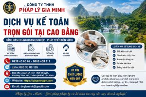 Dịch vụ kế toán trọn gói tại Cao Bằng