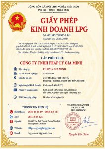 Giấy phép kinh doanh LPG