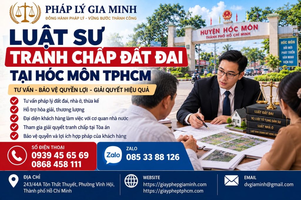 Luật sư tranh chấp đất đai tại Hóc Môn TPHCM 1 Luật sư tranh chấp đất đai tại Hóc Môn TPHCM