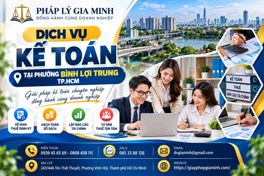 Dịch vụ kế toán tại phường Bình Lợi Trung TPHCM 1 Dịch vụ kế toán tại phường Bình Lợi Trung TP.HCM