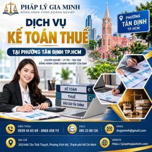 Dịch vụ kế toán thuế tại phường Tân Định TP.HCM