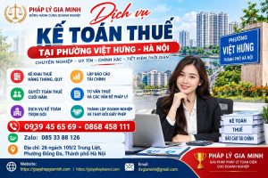 Dịch vụ kế toán thuế tại phường Việt Hưng Hà Nội