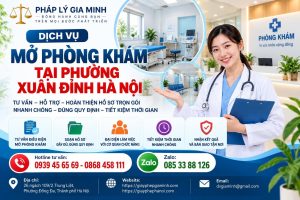 Dịch vụ mở phòng khám tại phường Xuân Đỉnh Hà Nội