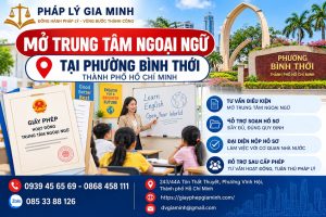 Mở trung tâm ngoại ngữ tại phường Bình Thới TPHCM