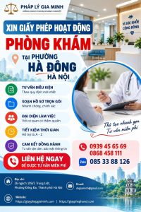Xin giấy phép hoạt động phòng khám tại phường Hà Đông Hà Nội