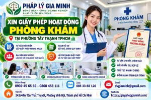 Xin giấy phép hoạt động phòng khám tại phường Tây Thạnh TPHCM